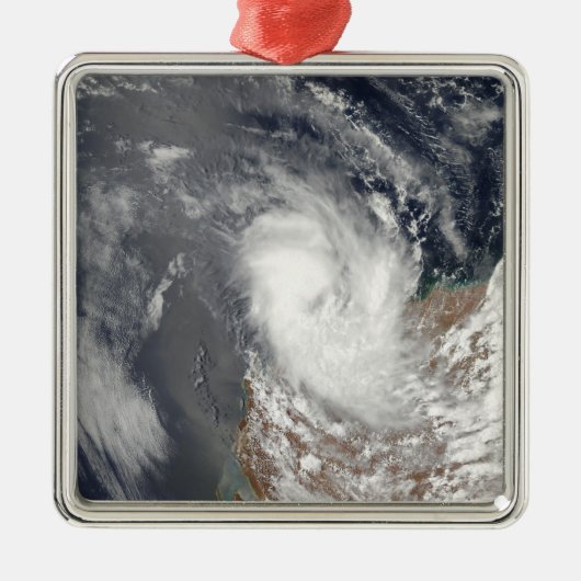Cyclone Dominic vor der Küste der Western Austra Ornament Aus Metall (Vorne)