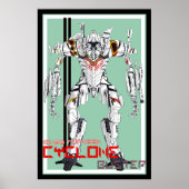 Cyclone Mecha Robot Poster (Vorne)