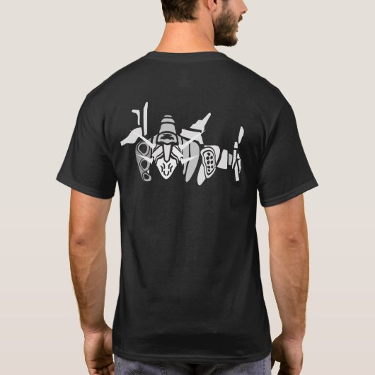 Cyclone Mecha Roboter T-Shirt (Rückseite)