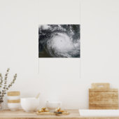 Cyclone Monica im Südpazifik Poster (Küche)