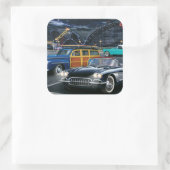 Cyclone Racer Quadratischer Aufkleber (Tasche)