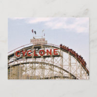Cyclone Roller Untersetzer - Coney Island, Postkar