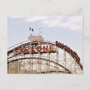 Cyclone Roller Untersetzer - Coney Island, Postkar Postkarte
