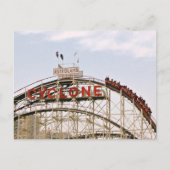 Cyclone Roller Untersetzer - Coney Island, Postkar Postkarte (Vorderseite)