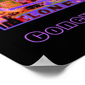 Cyclone Rollercoaster Psychedelic Poster (Ecke)