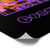 Cyclone Rollercoaster Psychedelic Poster (Ecke)