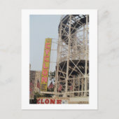 Cyclone Sign (Coney Is, NY) Postcard Postkarte (Vorderseite)