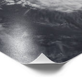 Cyclone Zoe im Südpazifik Fotodruck (Ecke)