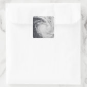 Cyclone Zoe im Südpazifik Quadratischer Aufkleber (Tasche)