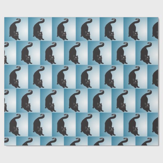 Cyclop Black Cat Geschenkpapier (Flach)