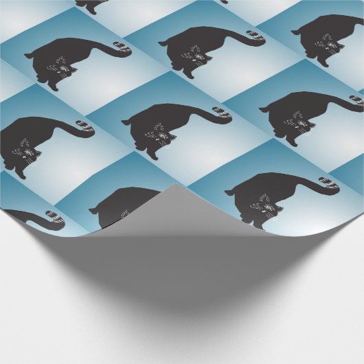 Cyclop Black Cat Geschenkpapier (Ecke)