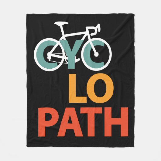 Cyclopath Bicycle Funny Cycling Fleecedecke (Vorderseite)