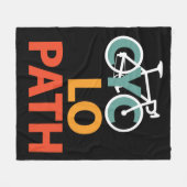 Cyclopath Bicycle Funny Cycling Fleecedecke (Vorderseite (Horizontal))