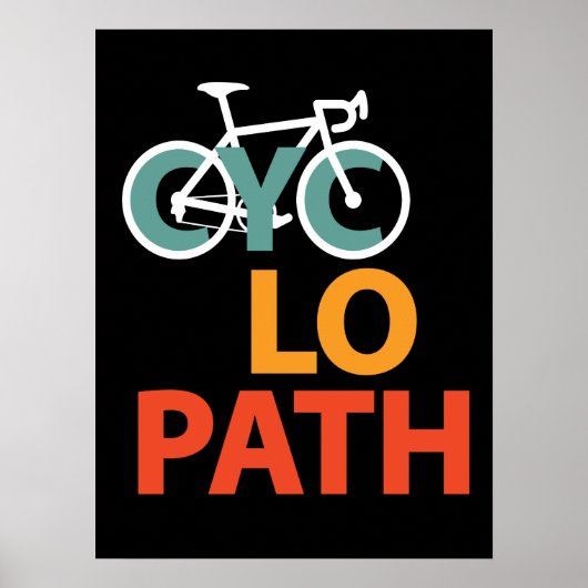 Cyclopath Bicycle Funny Cycling Poster (Vorne)