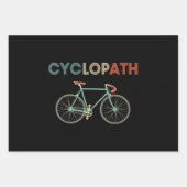 Cyclopath Funny Bicycle Cyclist Humor Geschenkpapier Set (Vorderseite)