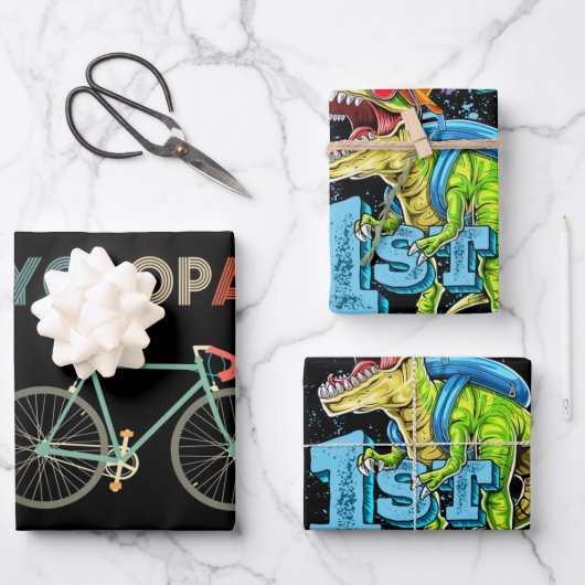 Cyclopath Funny Bicycle Cyclist Humor Geschenkpapier Set (Vorderseite)