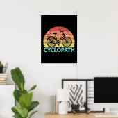 Cyclopath Funny Cycling Bicycle Poster (Heimbüro)