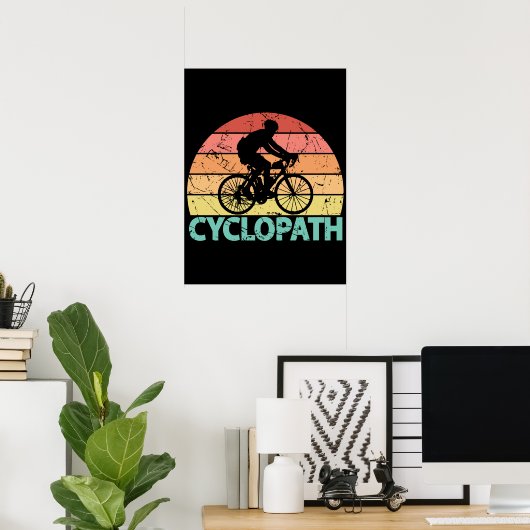 Cyclopath Funny Cycling Poster (Heimbüro)