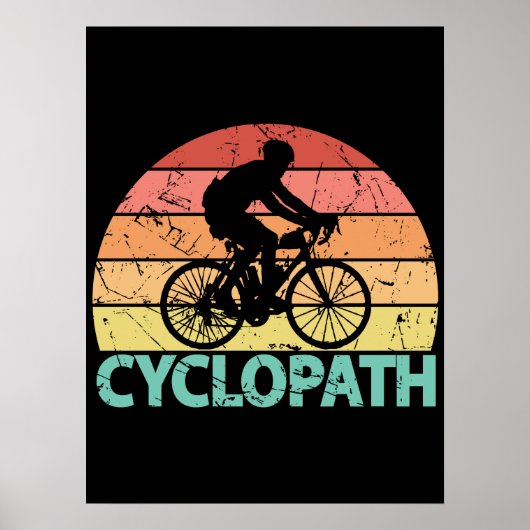Cyclopath Funny Cycling Poster (Vorne)