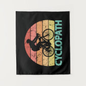Cyclopath Funny Cycling Wandteppich (Vorderseite)