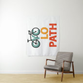 Cyclopath Funny Cycling Wandteppich (Beispiel)