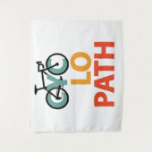 Cyclopath Funny Cycling Wandteppich (Vorderseite)