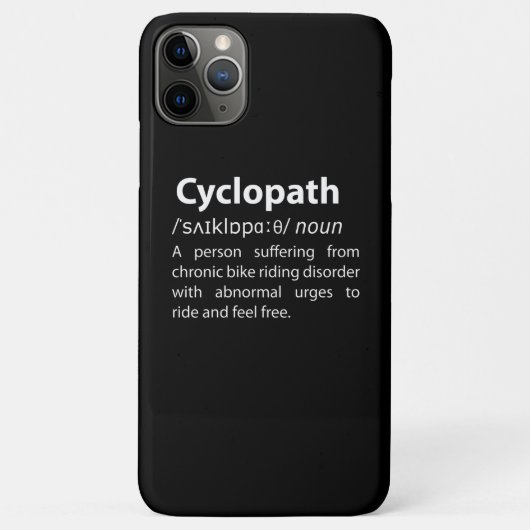 Cyclopath Funny Dictionary Definition Case-Mate iPhone Hülle (Rückseite)