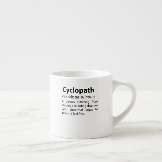 Cyclopath Funny Dictionary Definition Espressotasse (Rechts)