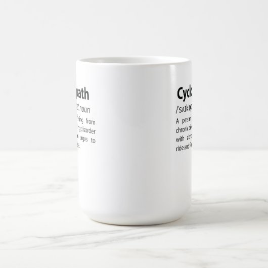 Cyclopath Funny Dictionary Definition Kaffeetasse (Mittel)