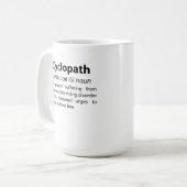 Cyclopath Funny Dictionary Definition Kaffeetasse (Vorderseite Links)