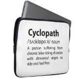 Cyclopath Funny Dictionary Definition Laptopschutzhülle (Vorne Rechts)