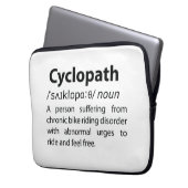 Cyclopath Funny Dictionary Definition Laptopschutzhülle (Vorderseite Links)