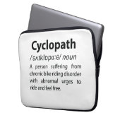 Cyclopath Funny Dictionary Definition Laptopschutzhülle (Vorderseite Links)