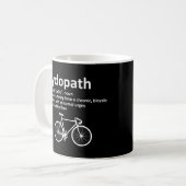 Cyclopath Funny Geschenk für Radfahrer und Biker Kaffeetasse (Vorderseite Links)