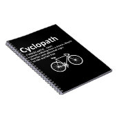 Cyclopath Funny Geschenk für Radfahrer und Biker Notizblock (Rechte Seite)