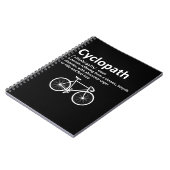 Cyclopath Funny Geschenk für Radfahrer und Biker Notizblock (Linke Seite)