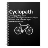 Cyclopath Funny Geschenk für Radfahrer und Biker Notizblock (Vorderseite)