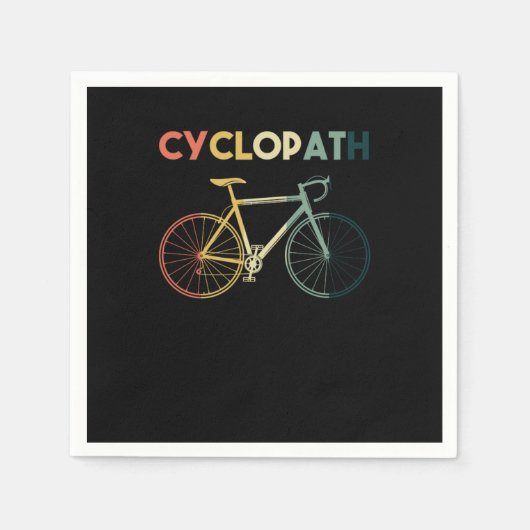Cyclopath Radtour Rad Mountainbike Geschenk Serviette (Vorderseite)