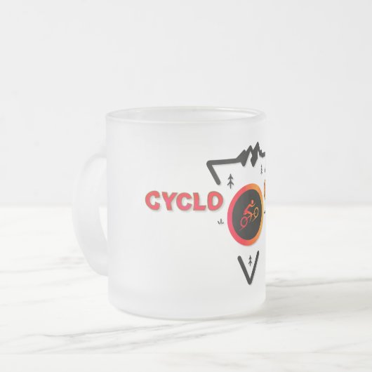 Cyclopath Retro Orange Edition Mattglastasse (Vorderseite Links)