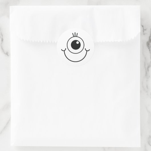 Cyclops Magellan Runder Aufkleber (Tasche)