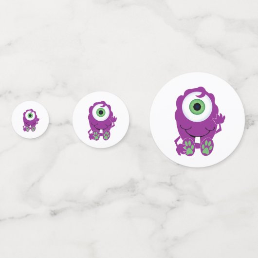 Cyclops Monster Konfetti (Vorderseiten)