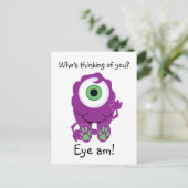 Cyclops Monster Postkarte (Stehend Vorderseite)