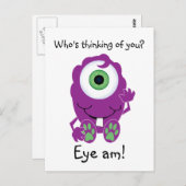 Cyclops Monster Postkarte (Vorne/Hinten)