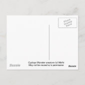 Cyclops Monster Postkarte (Rückseite)