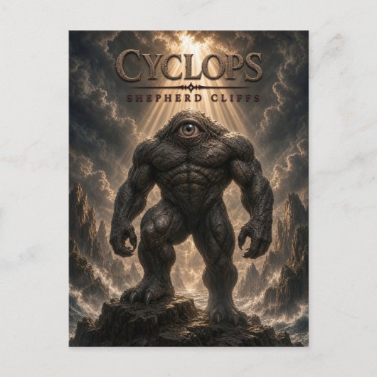 Cyclops Shepherd Cliffs Dark Cinema Postkarte (Vorderseite)