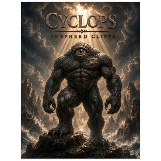 Cyclops Shepherd Cliffs Dark Cinema Postkarte