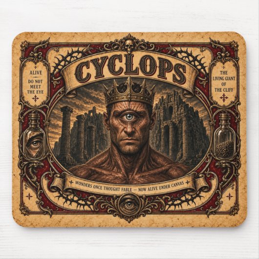 Cyclops, Vintage Circus Monster Mousepad (Vorne)