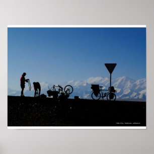 Cyclotourisme au Kirghizistan Poster