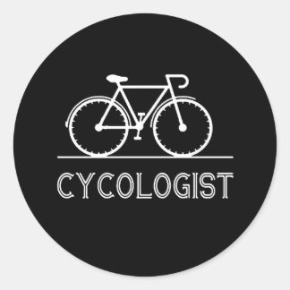 Cycologin Gift | Vertrau mir, ich bin Cykologe Men Runder Aufkleber