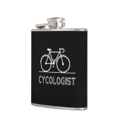 Cycologin Gift | Vertrau mir, ich bin Zykologe Män Flachmann (Links)